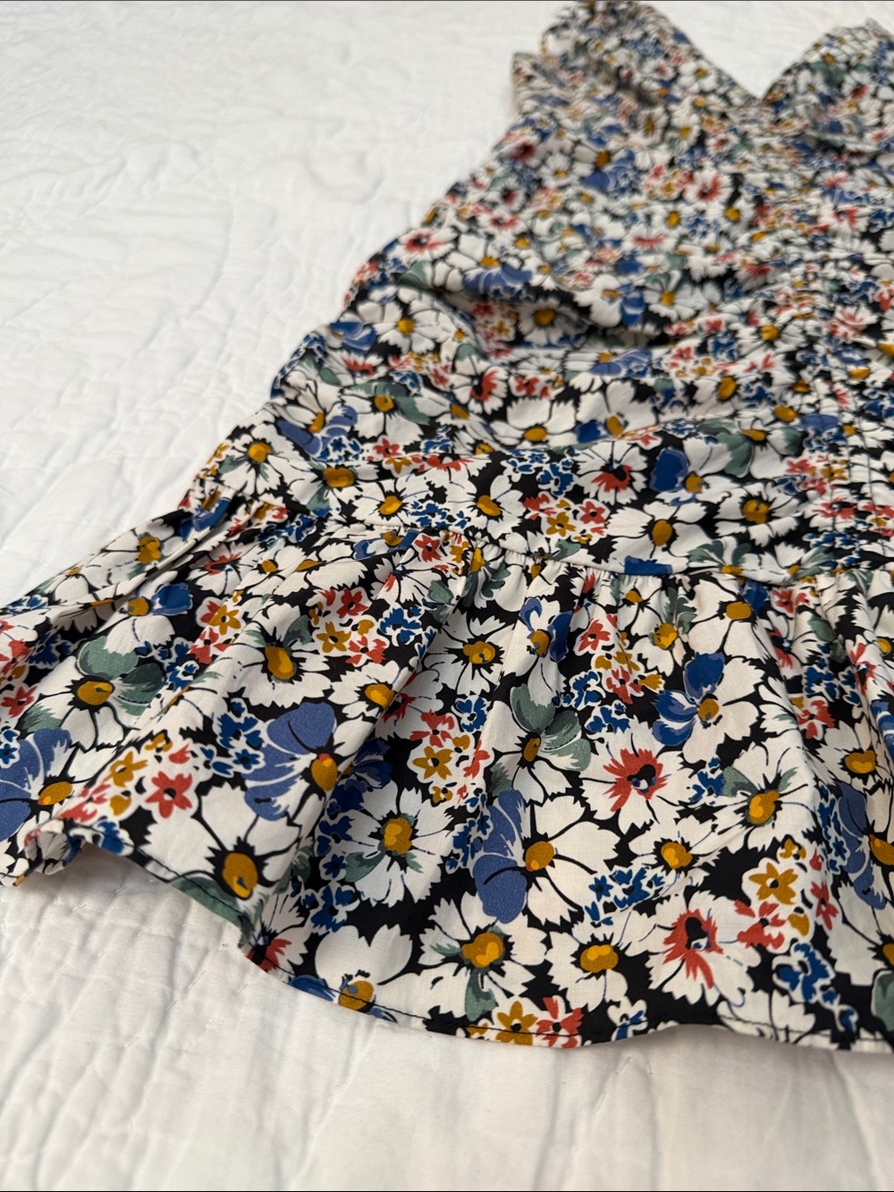 Veronica beard Jackson Floral Ruched Mini dress size 2 - Picture 5 of 14